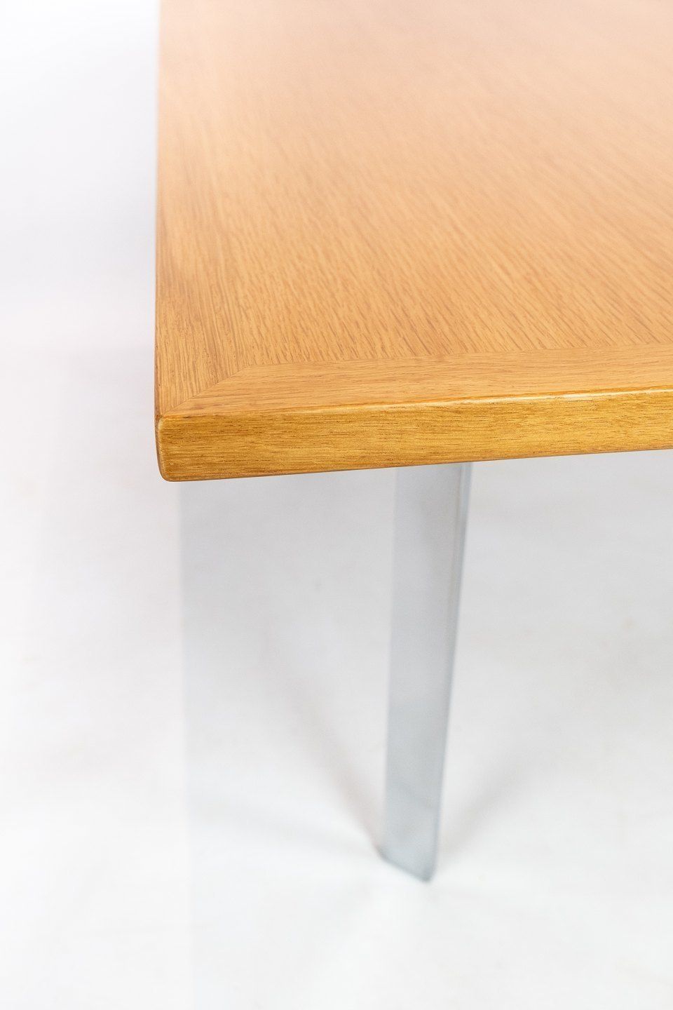 Coffee Table In Oak And Legs In Metal By Hans J. Wegner And Andreas Tuck. photo Furniture