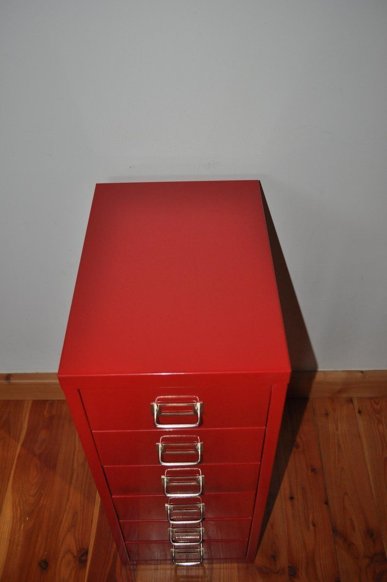 Industrial Metal Chest Of Drawers, 1980s photo buy