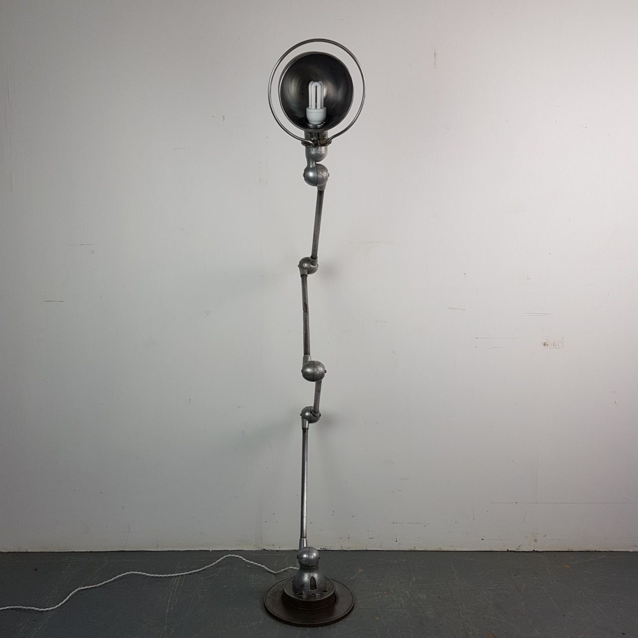 Vintage Stripped And Polished Jielde Floor Lamp photo for sale