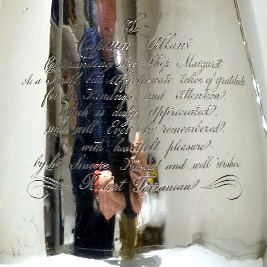 3450.0 Early 19th Century Antique Silver Indian Colonial Biggin On Stand Calcutta 1819 1825 Cropley & Co photo