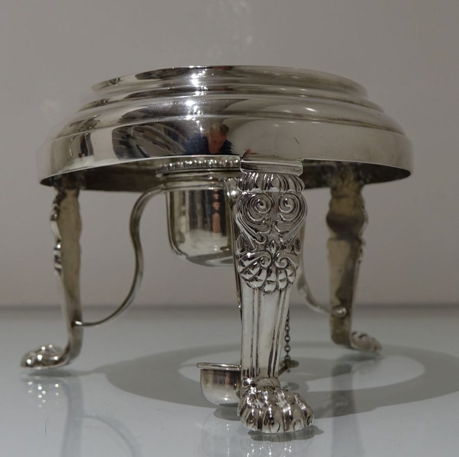 photo vinterior Early 19th Century Antique Silver Indian Colonial Biggin On Stand Calcutta 1819 1825 Cropley & Co