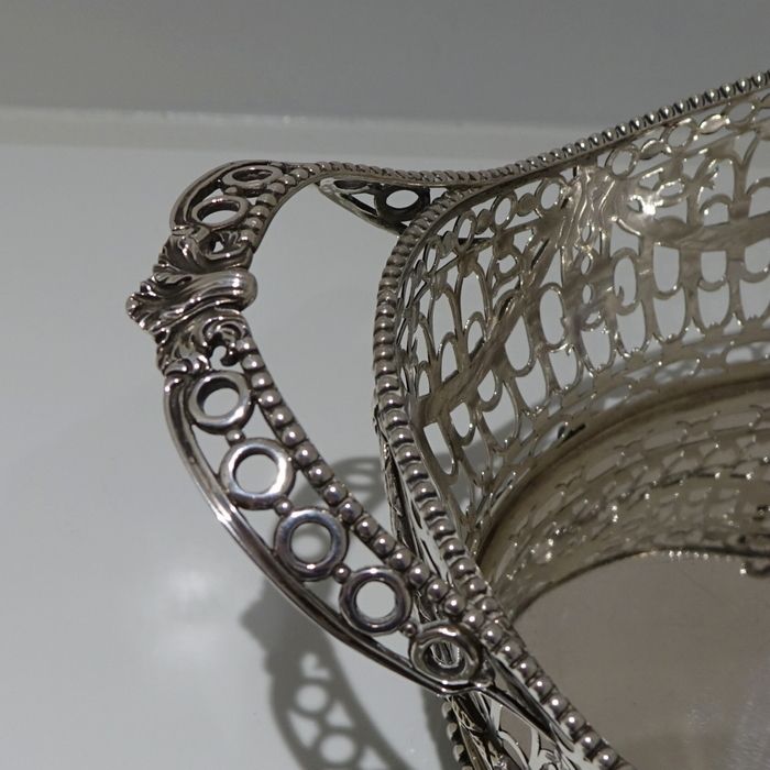 Early 20th Century George V Antique Sterling Silver Basket London 1911 Wakely & Wheeler photo buy