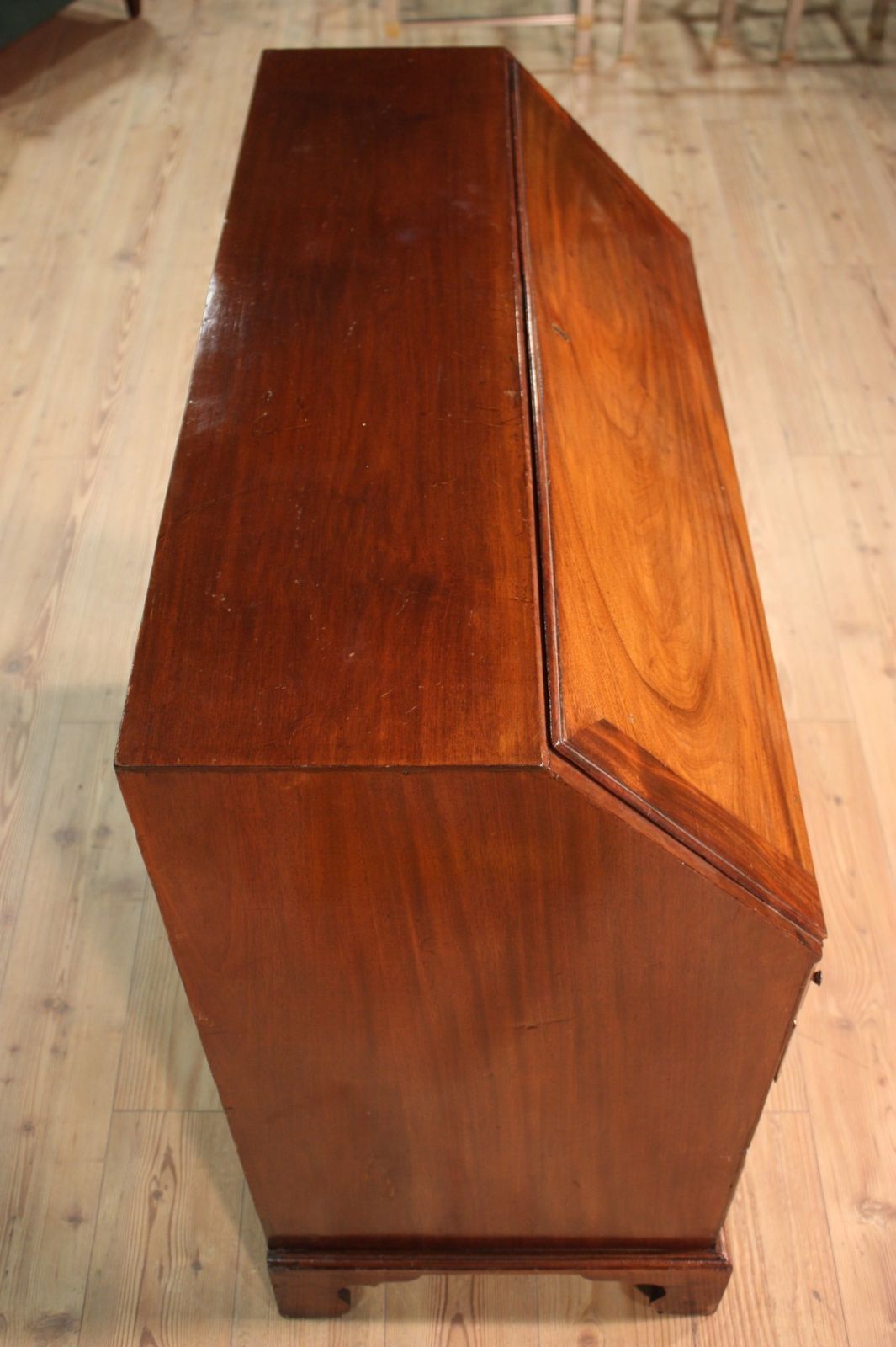 Antique English Bureau In Mahogany Wood photo Furniture