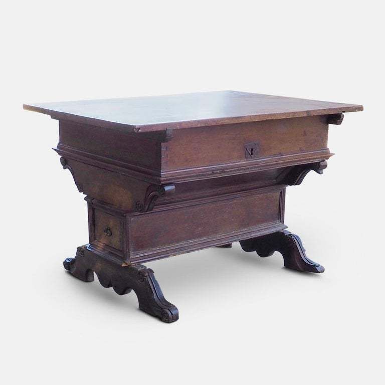 Renaissance Swiss Bankers Or Merchants Table, Circa 1580 photo furniture