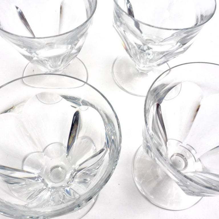 Set Of 24 Baccarat Crystal Talleyrand Wine, Water And Liqueur Glasses photo for sale