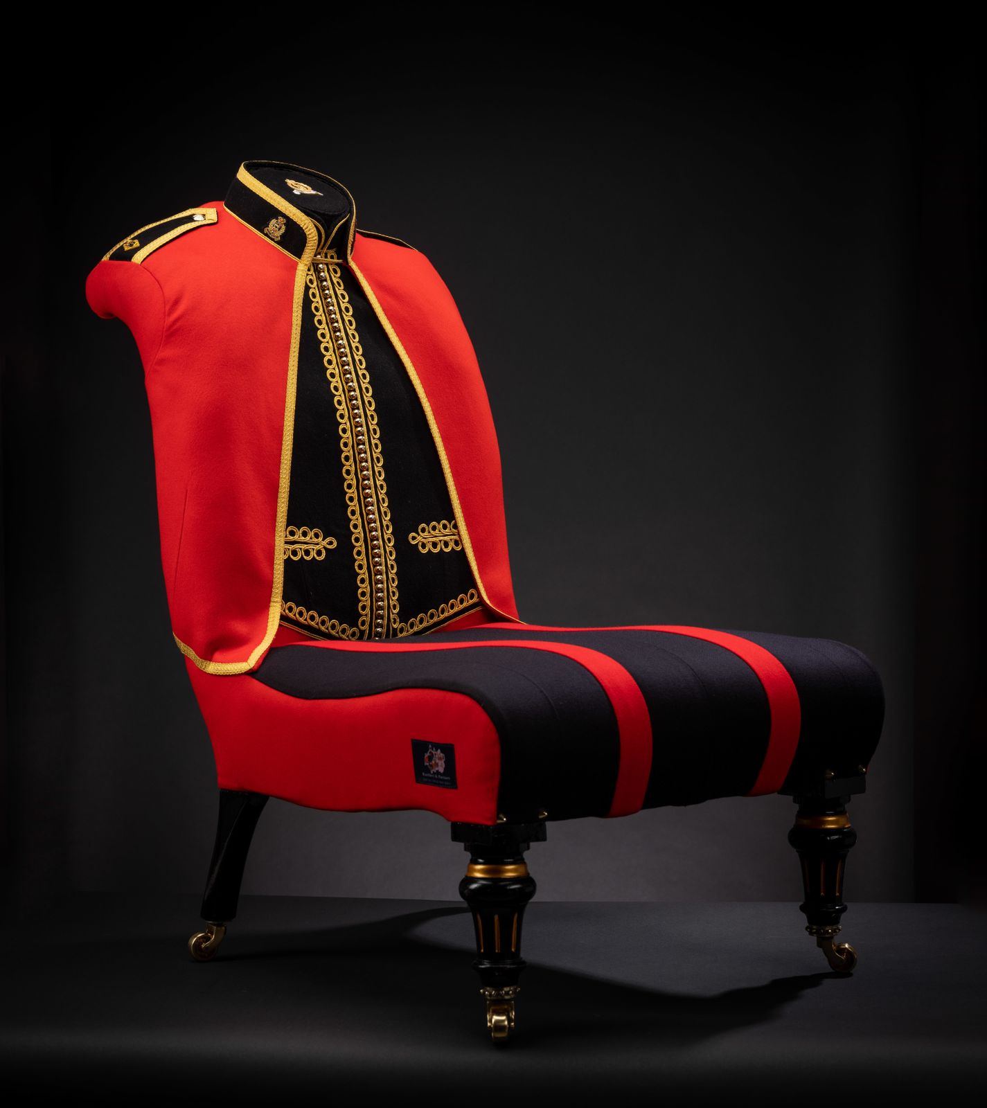The Bespoke Sandhurst Agc Officers Mess Dress Chair. photo furniture