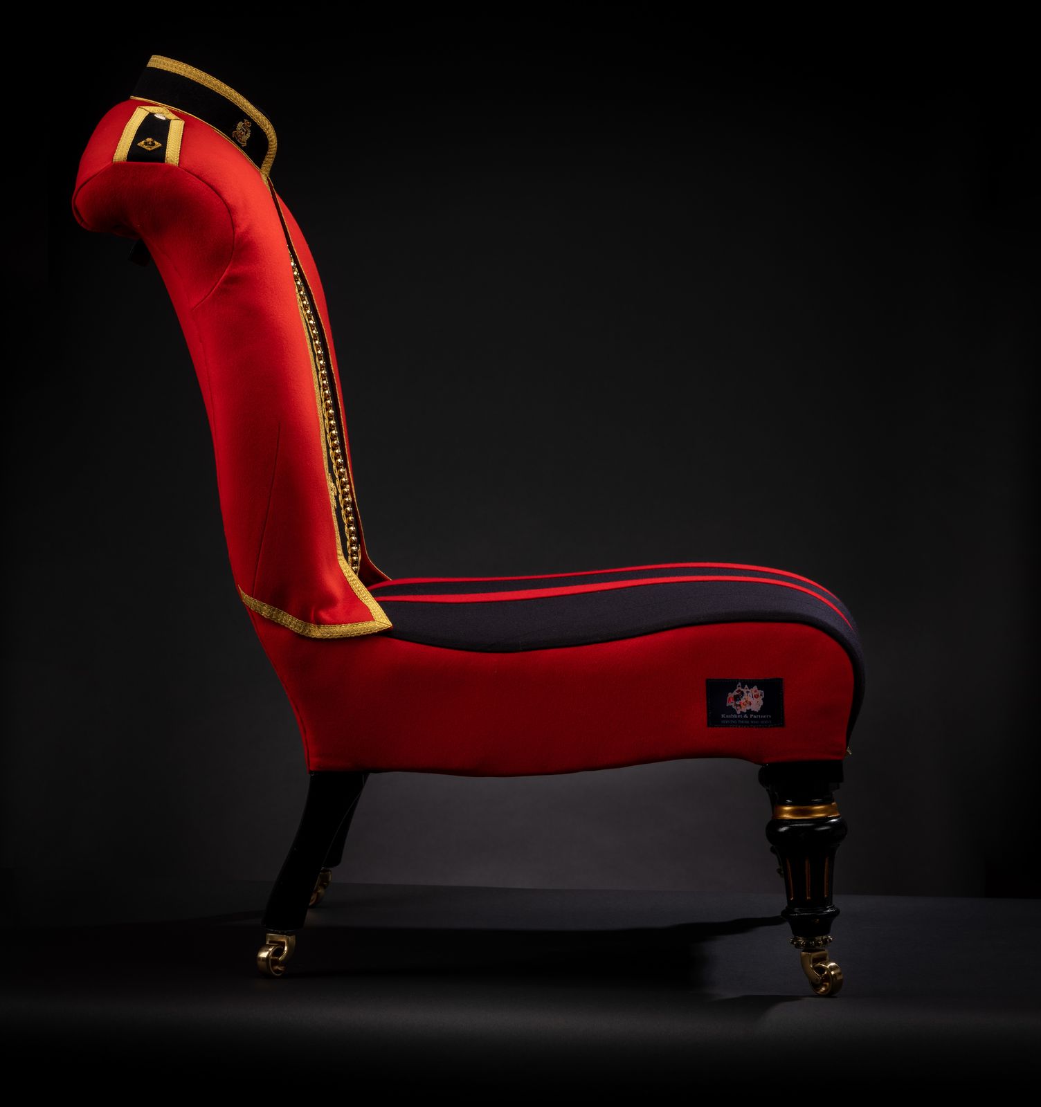 The Bespoke Sandhurst Agc Officers Mess Dress Chair. photo for sale