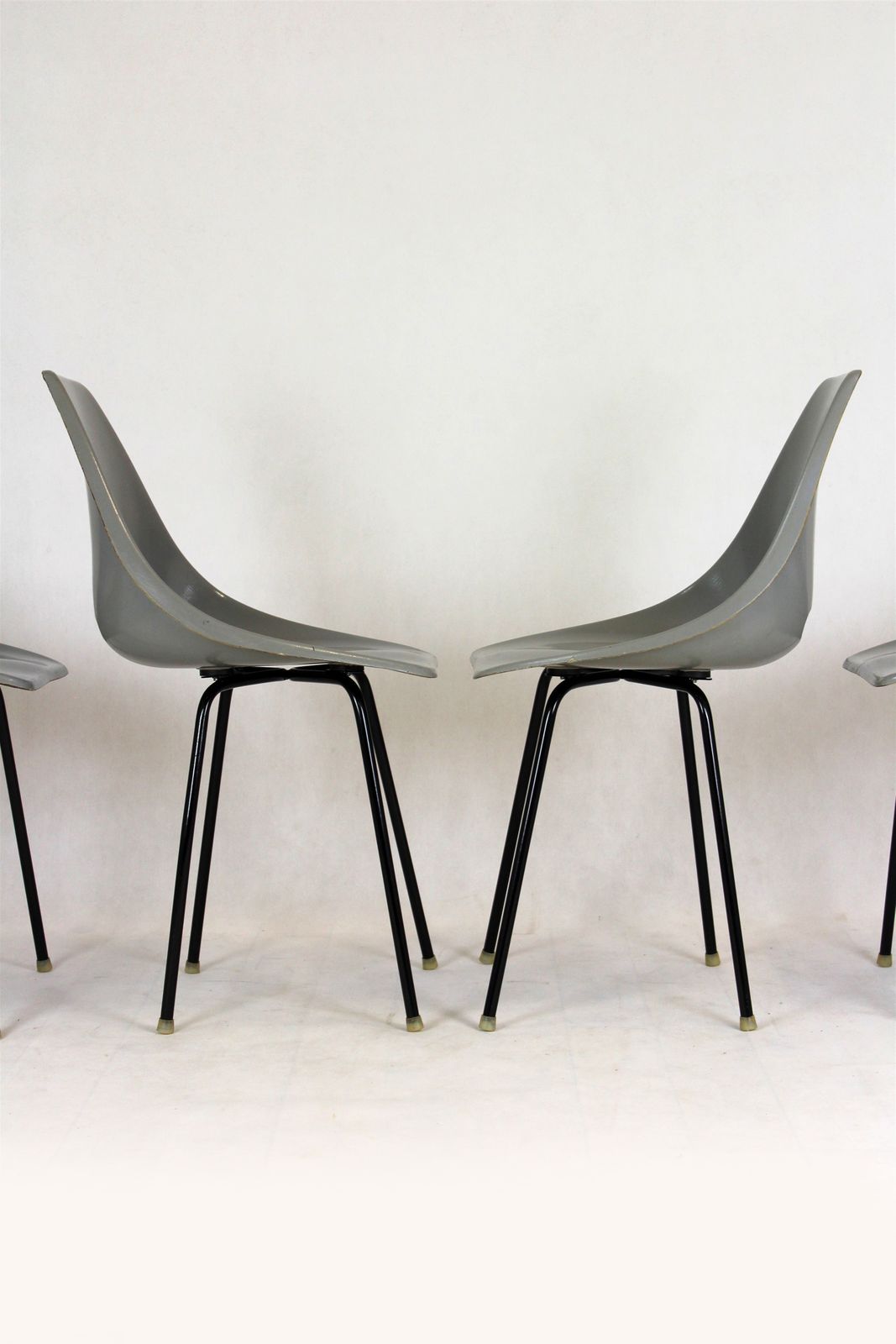 Fiberglass Chairs By Miroslav Navratil For Vertex, 1960s, Set Of 4 photo 850.0