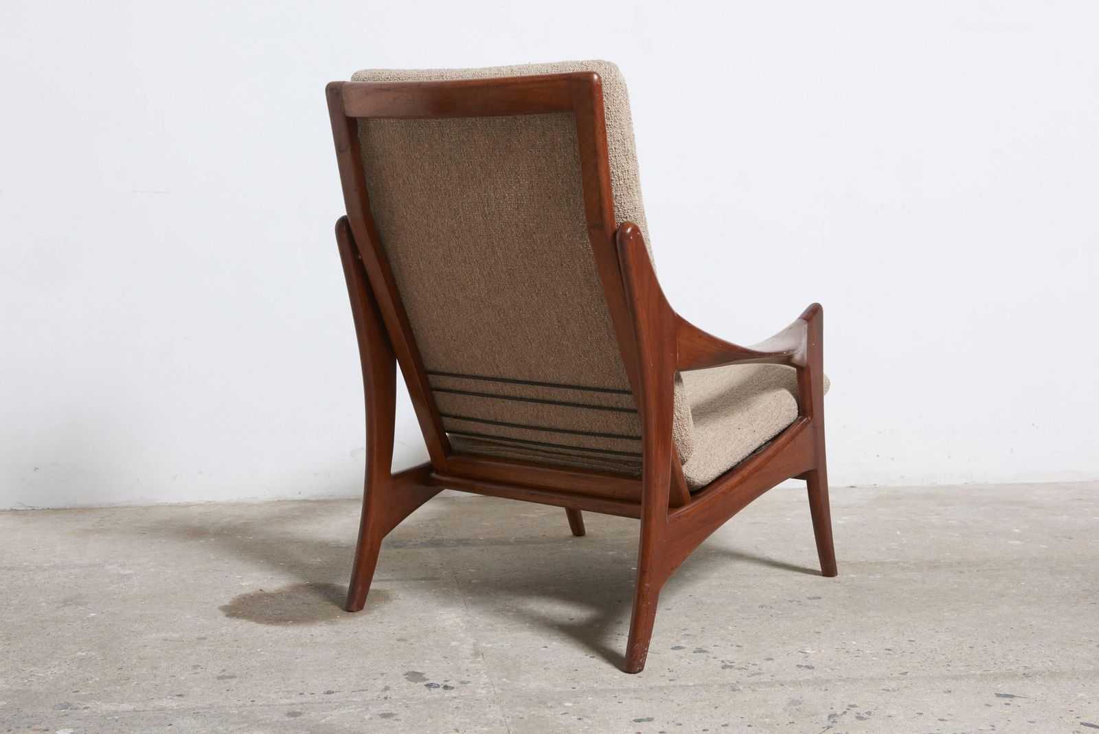Organic Solid Teak High Back Easy Chair Designed By The "Ster" Gelderland, 1950s photo furniture