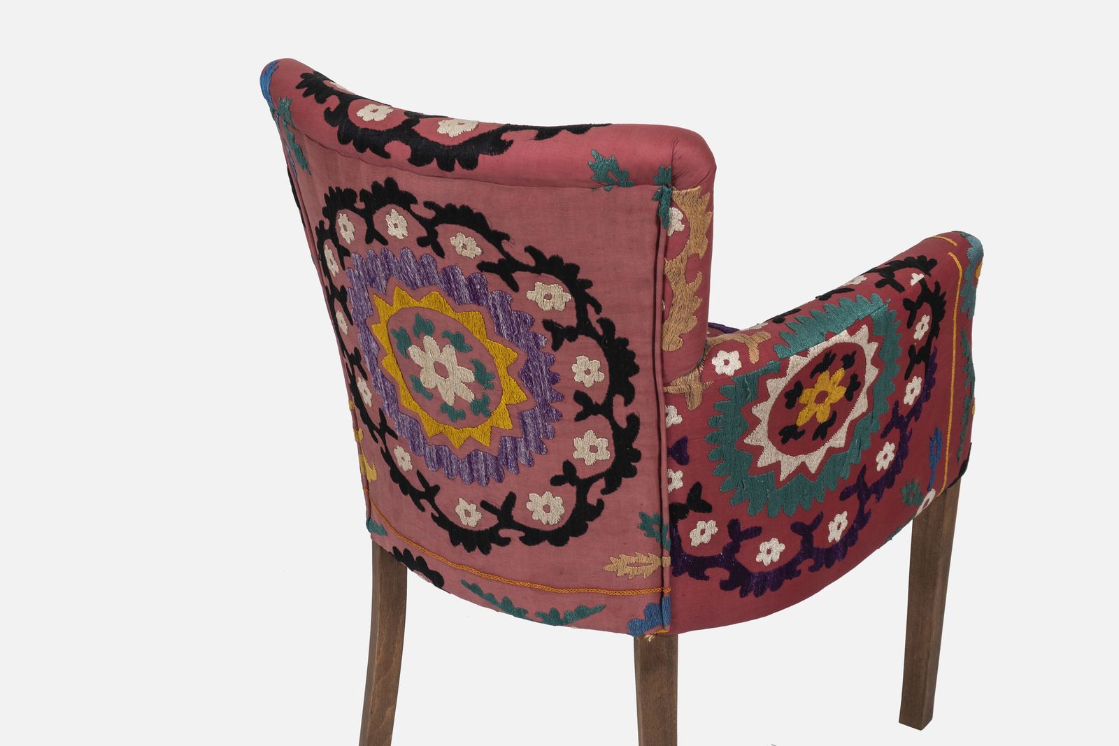 Set Of 6 Suzani Chair Traditional Bergere photo for sale