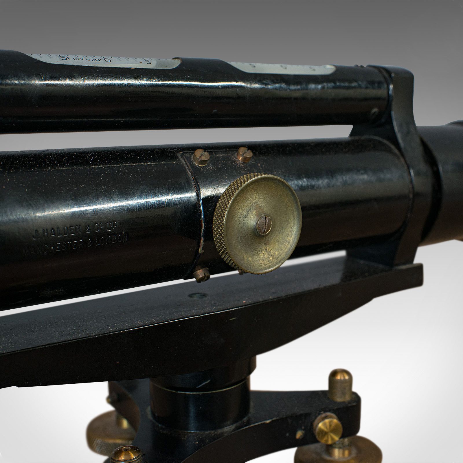 photo for sale Antique Surveyor's Level, English, Brass, Scientific Instrument, Halden & Sons