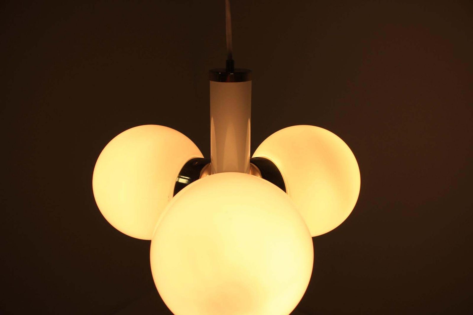 photo furniture Mid Century Chandelier Sputnik, Kamenicky Senov, 1970s.