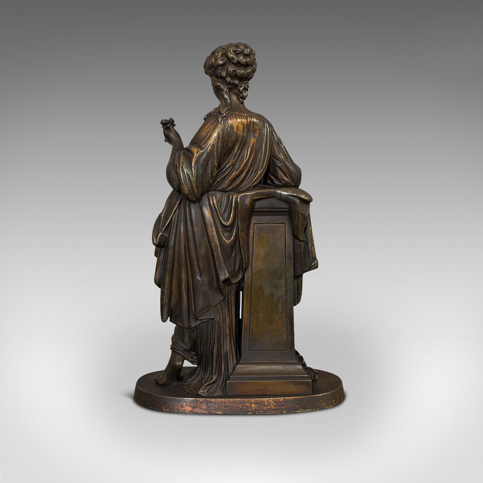 Antique Bronze Figure, French, Female, Art Nouveau, After Moreau, Circa 1920 photo vinterior