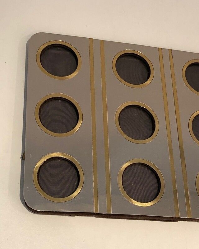 Brushed Steel And Brass Pictures Frame photo Home Decor