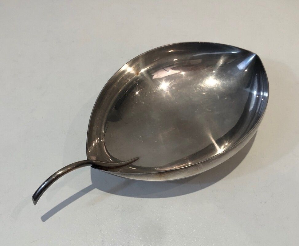 Christofle. Gallia. Silver Plated Leaf Vide Poche photo Home Decor