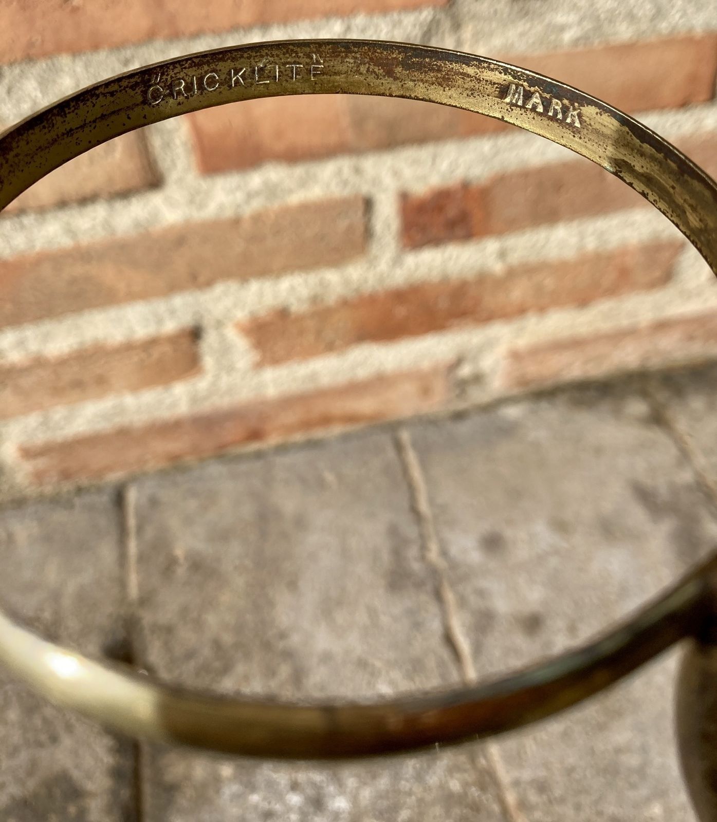 photo furniture Late XIX Victorian Cut Glass Candle Holder In Brass From Cricklite Clarke Trade