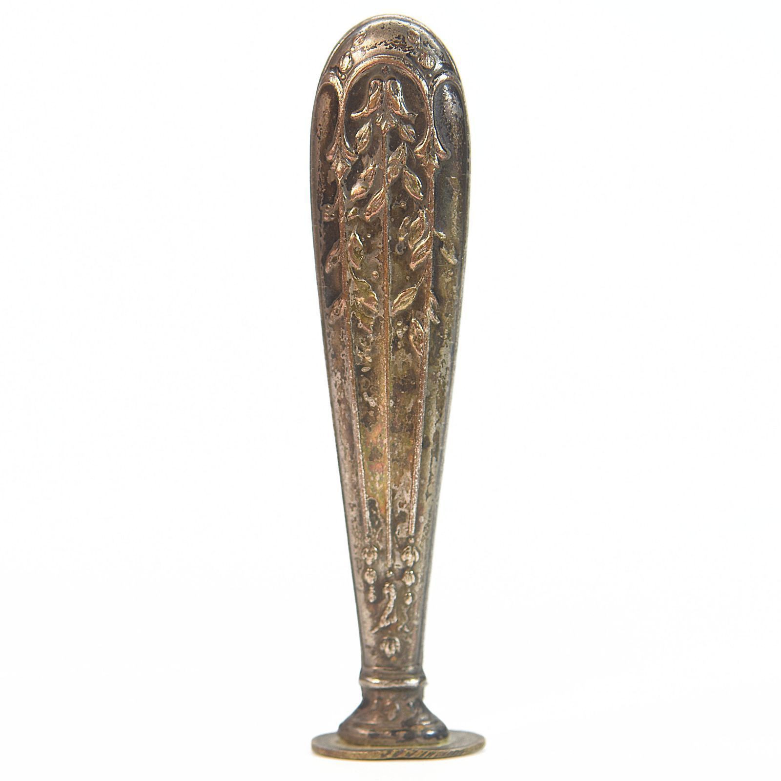 Silver Metal Collection Seal With Frills Motifs At The End Of The 19th Century photo for sale