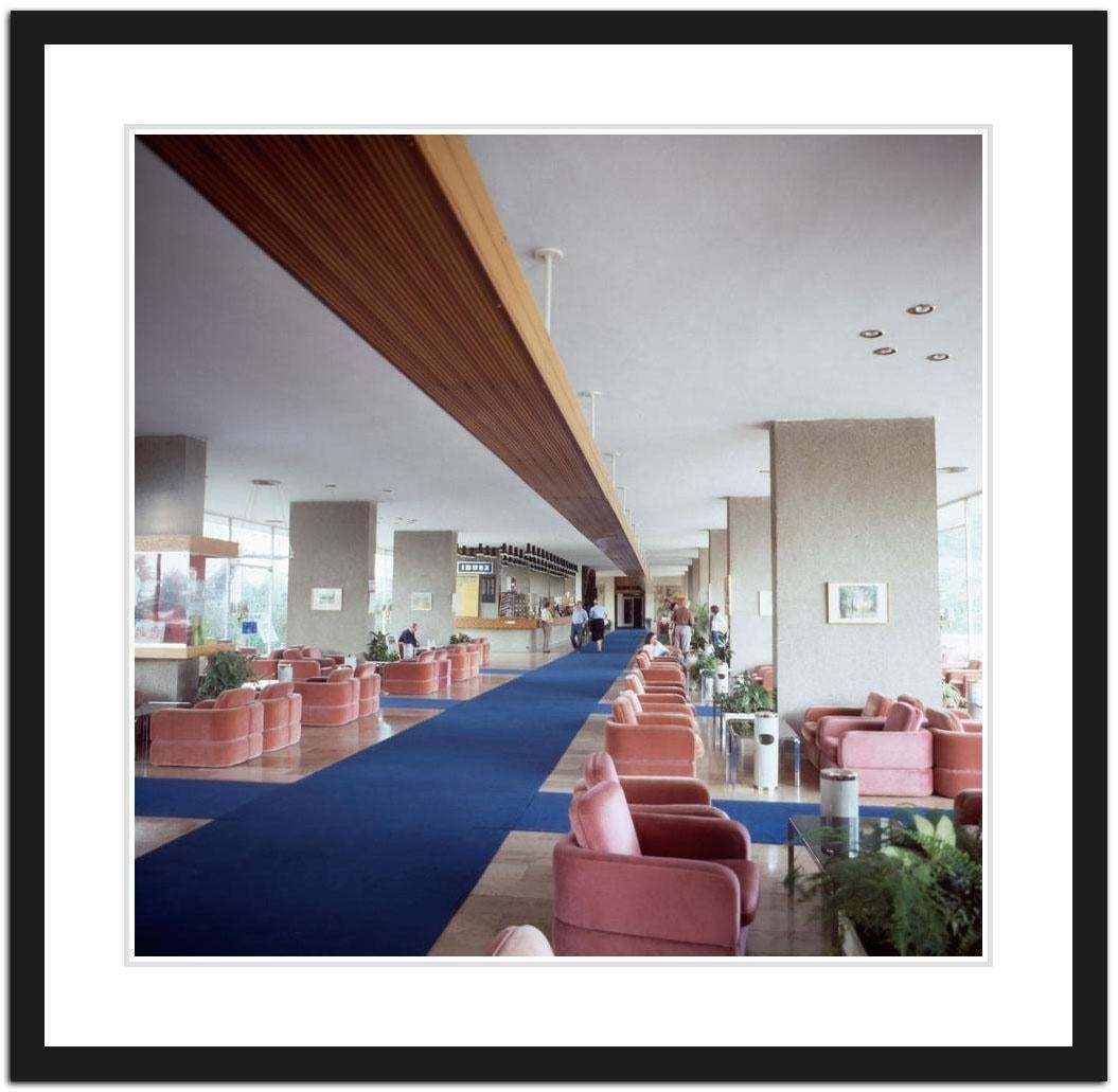 Walter Rudolph Retro Hotel Lobby Of The 1970ies, Limited Edition, Printed Later 1975 photo furniture