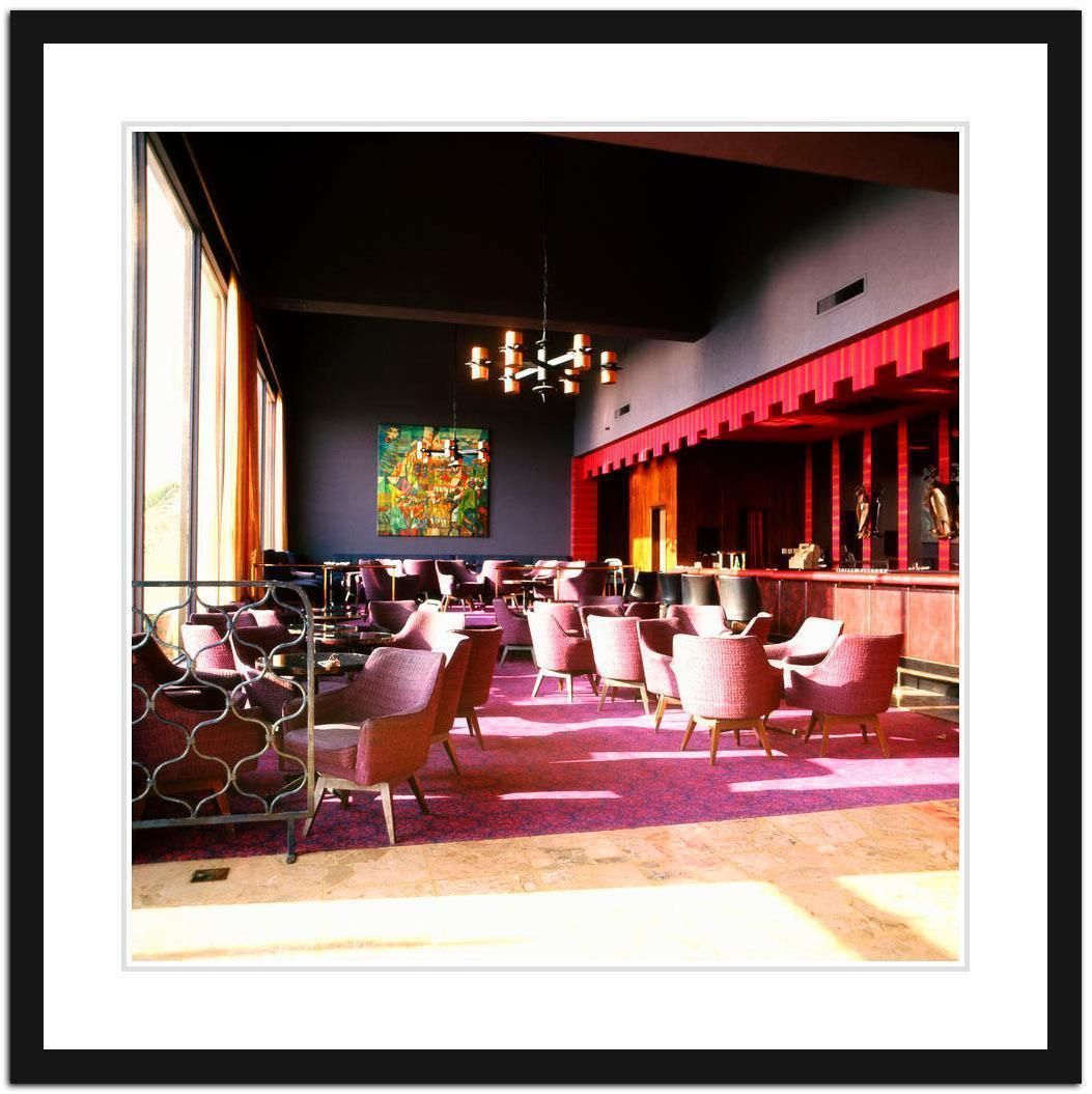 Walter Rudolph Retro Hotel Lobby Of The 1970ies, Limited Edition, Printed Later 1975 photo Art