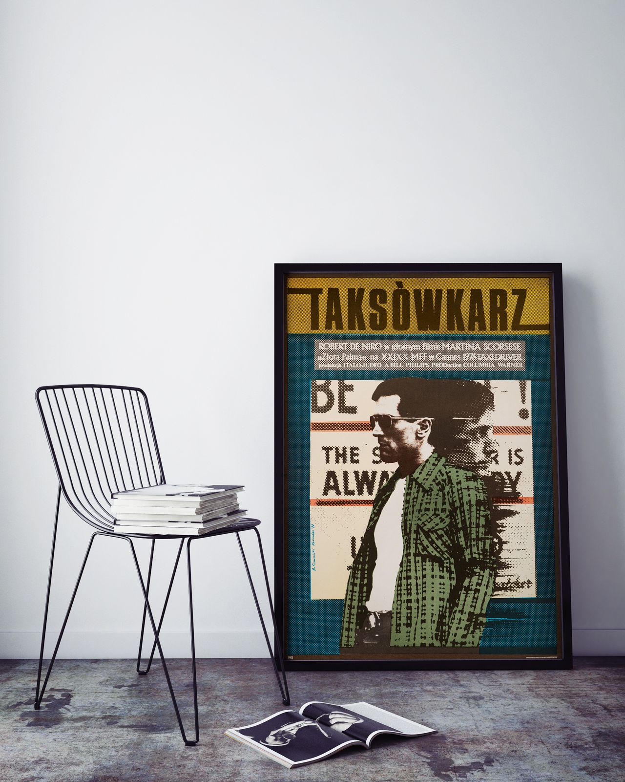 Taxi Driver Original Vintage Polish Film Poster By Andrzej Klimowski, 1978 photo for sale