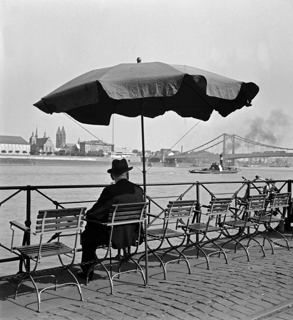 Karl Heinrich Lämmel Man By The Rhine, Cologne, 1935, Printed Later