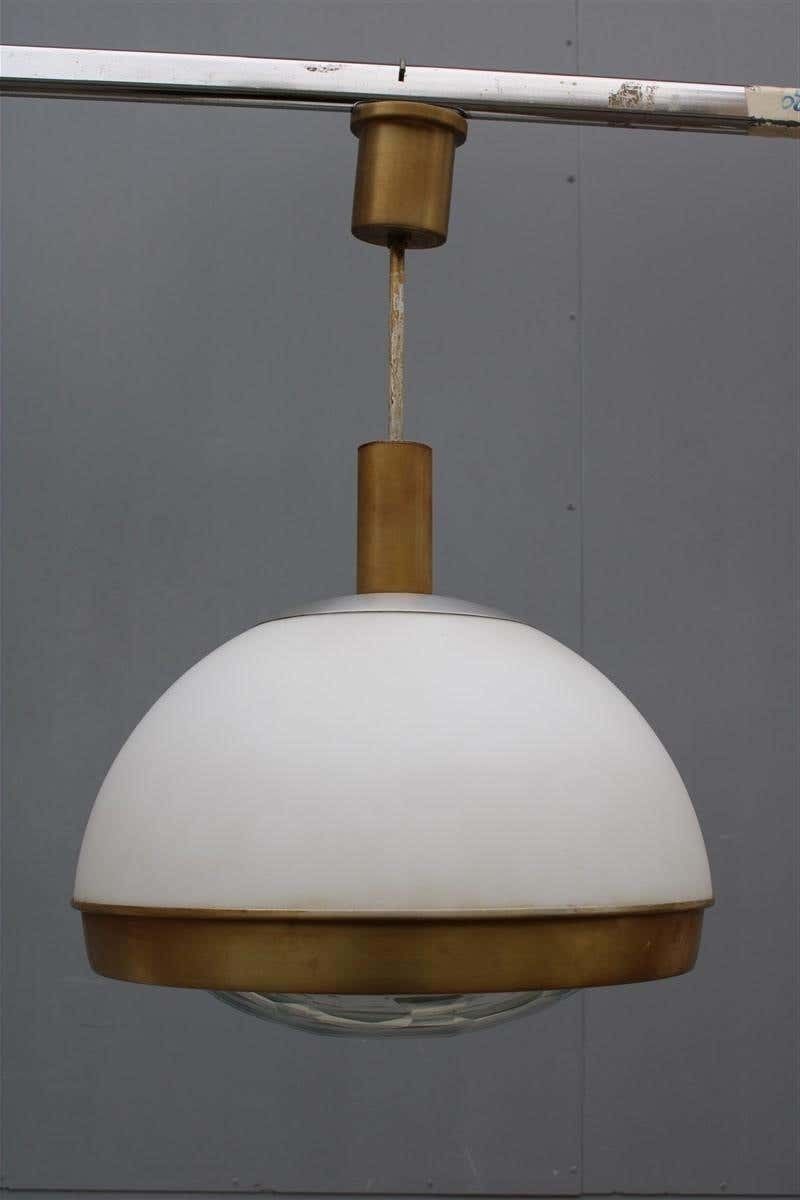 Lighting Chandelier Pia Guidetti Crippa For Lumi Italian Midcentury Design White Diamond photo