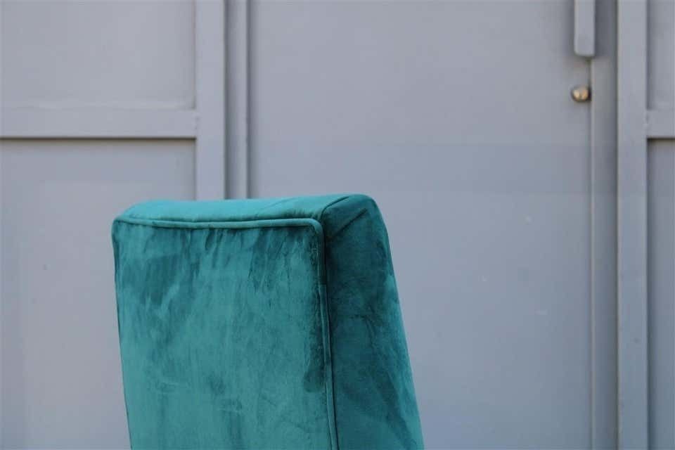 Midcentury Italian Design Small Chairs Gigi Radice For Minotti Green Velvet photo 1997.0