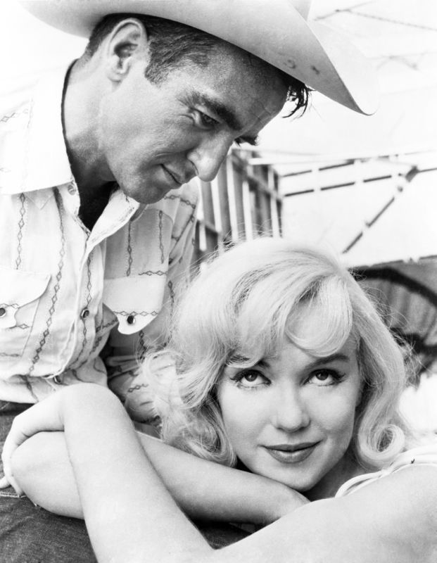 'Monroe In The Misfits' 1961 Archival Pigment Print Framed In Black photo furniture