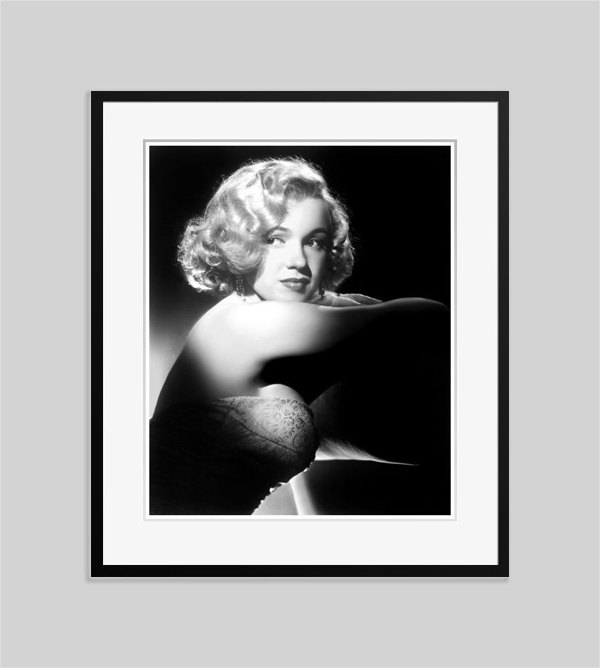 'Young Marilyn' Marilyn Monroe 1950 Oversize Archival Pigment Print Framed In Black