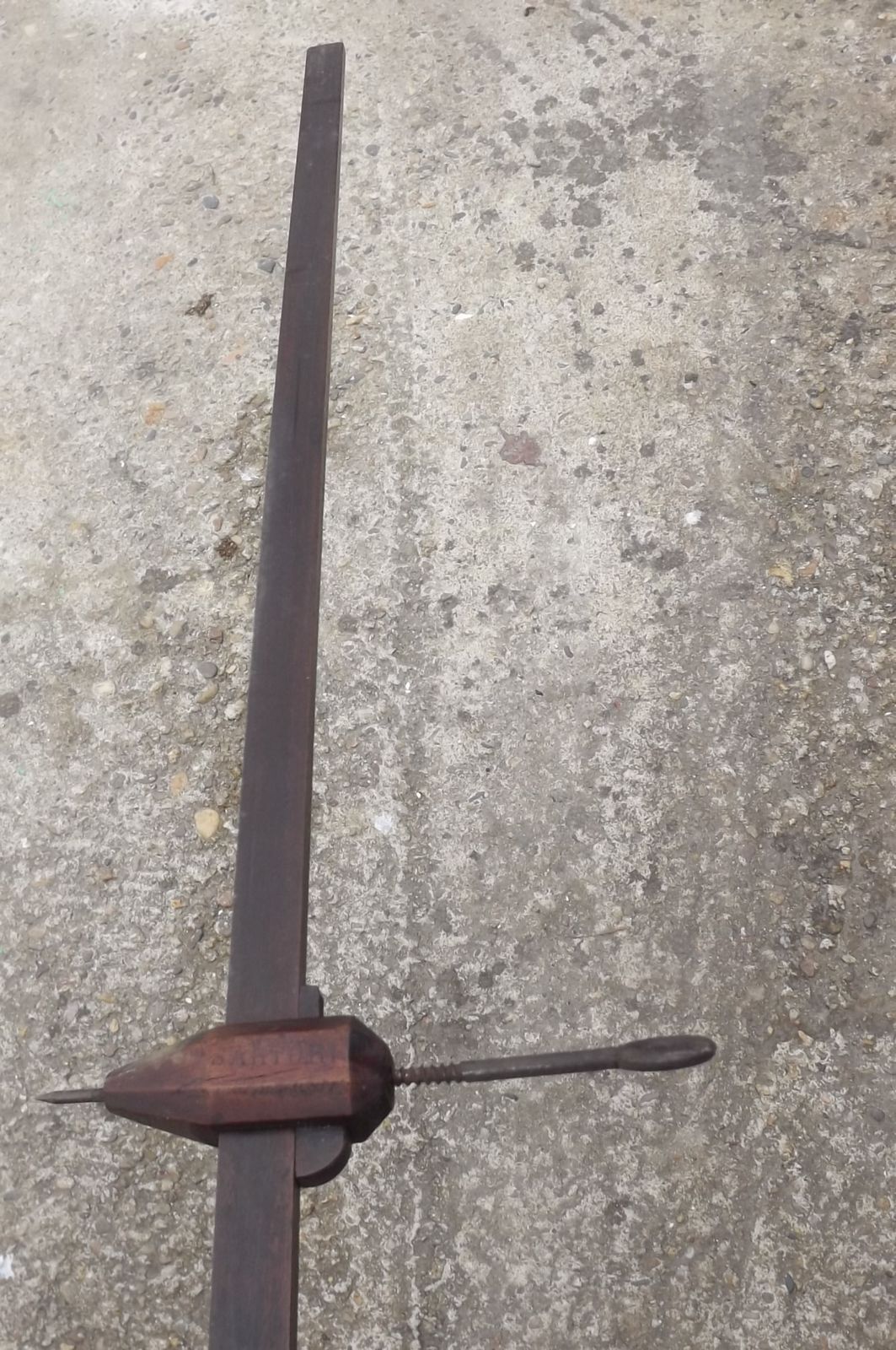 235.6 2 Old Wooden Carpentry Compass photo