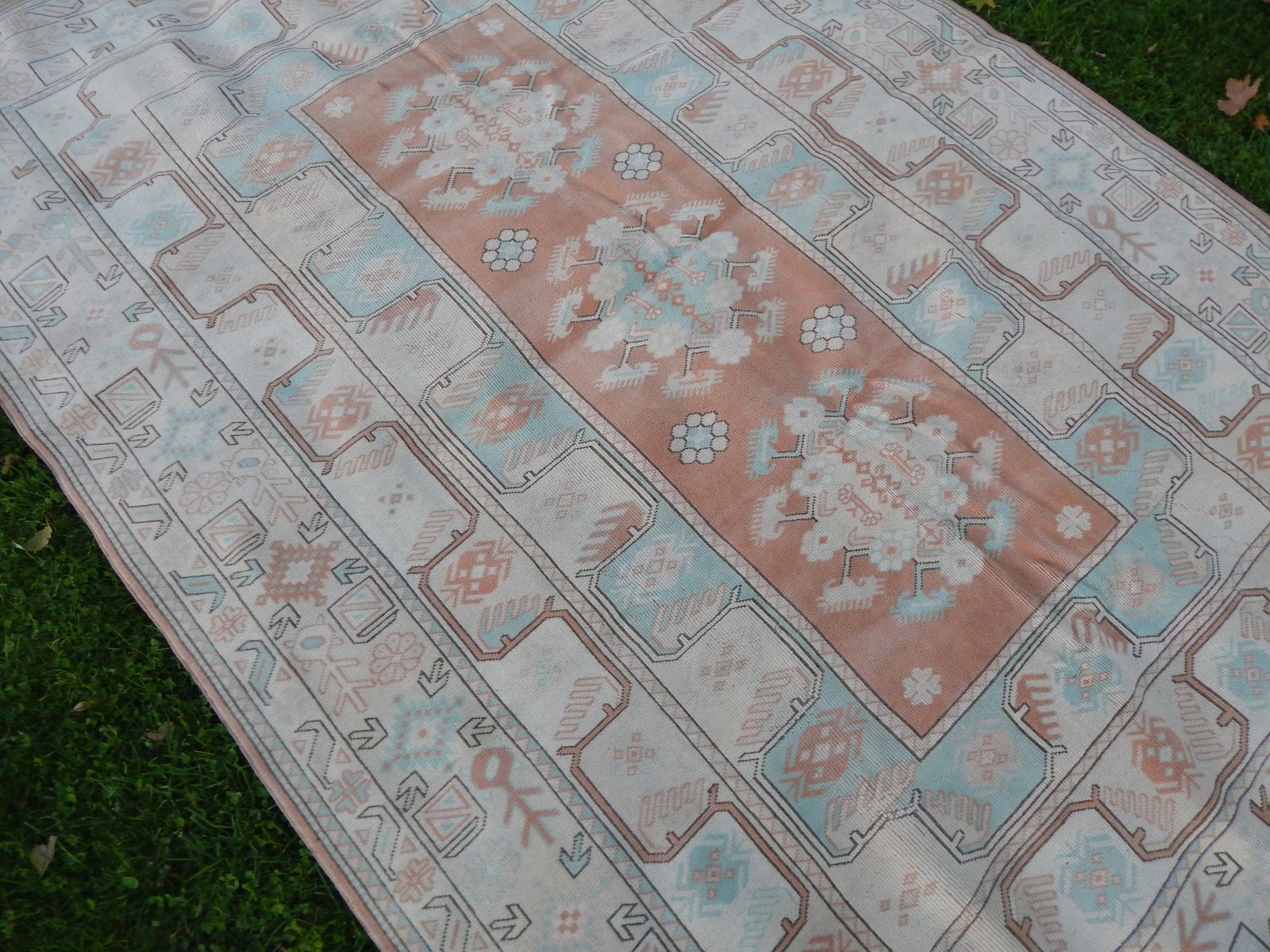 Decorative Turkish Soft Muted Color Oushak Living Room Rug 200 X 280 Cm photo for sale