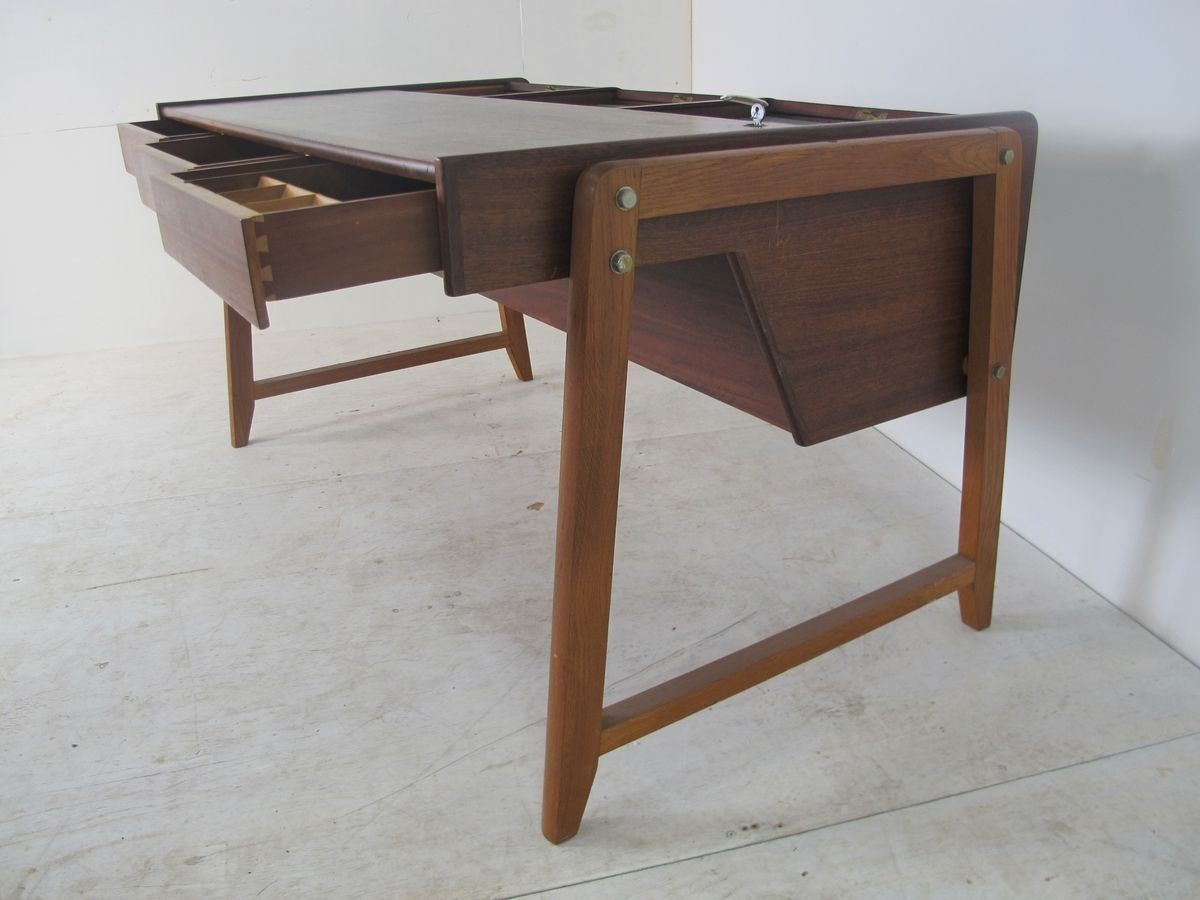 Scandinavian Teak Desk By Clausen & Maerus For Eden Rotterdam, 1960s photo 3115.75