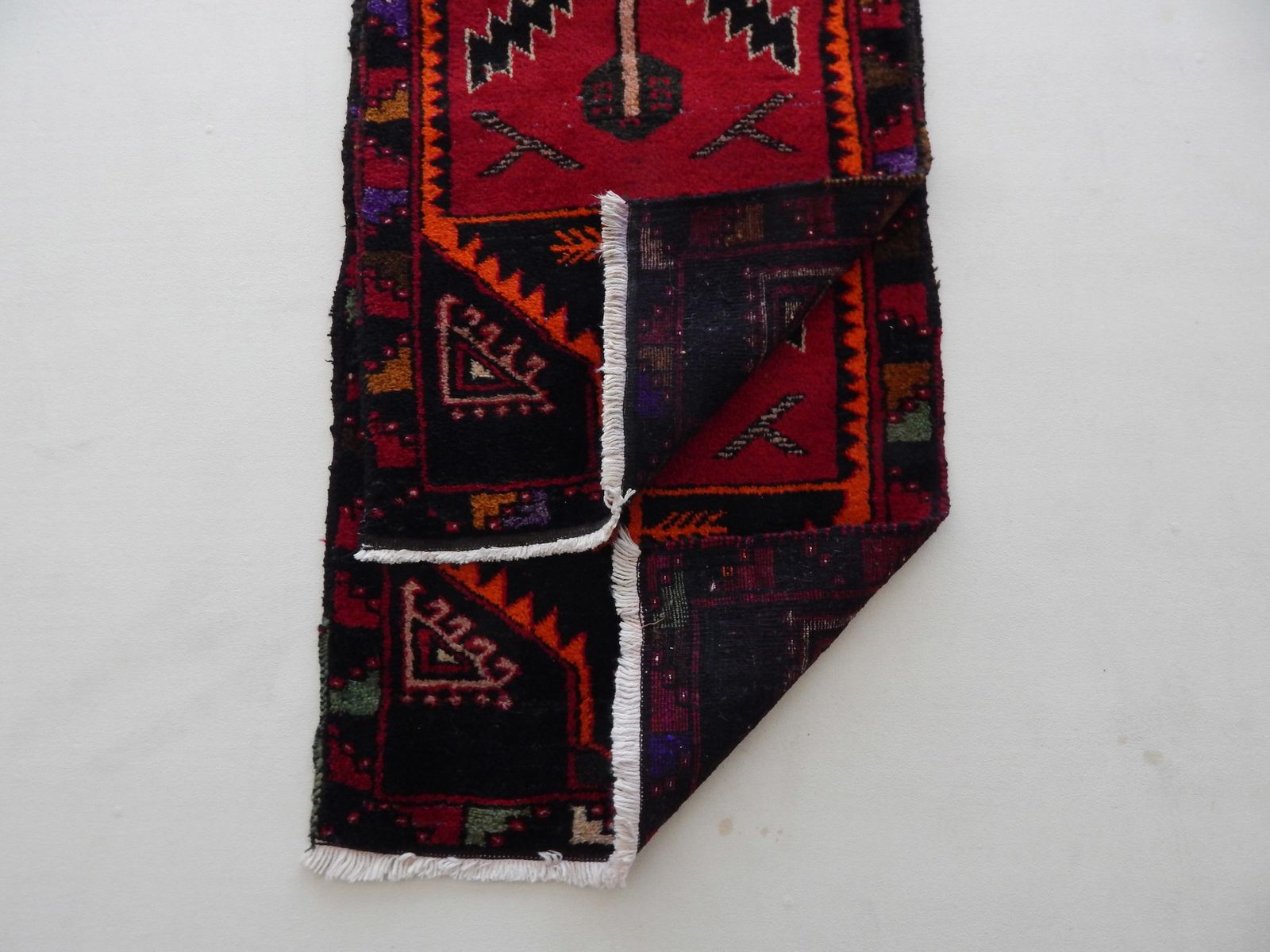 photo for sale 1980s Petite Turkish Hand Knotted Wool Rugs A Pair 51 X 108 Cm