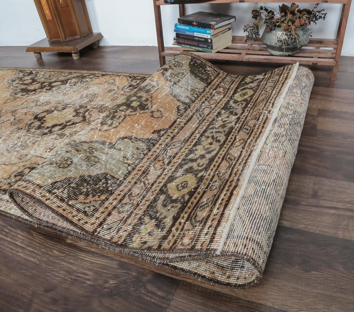3x10 Turkish Antique Runner, Oushak Handmade Wool Runner Rug, Oriental Distressed Hallway Rugs, Farmhouse Decor, One Of A Kind, Anatolia photo buy