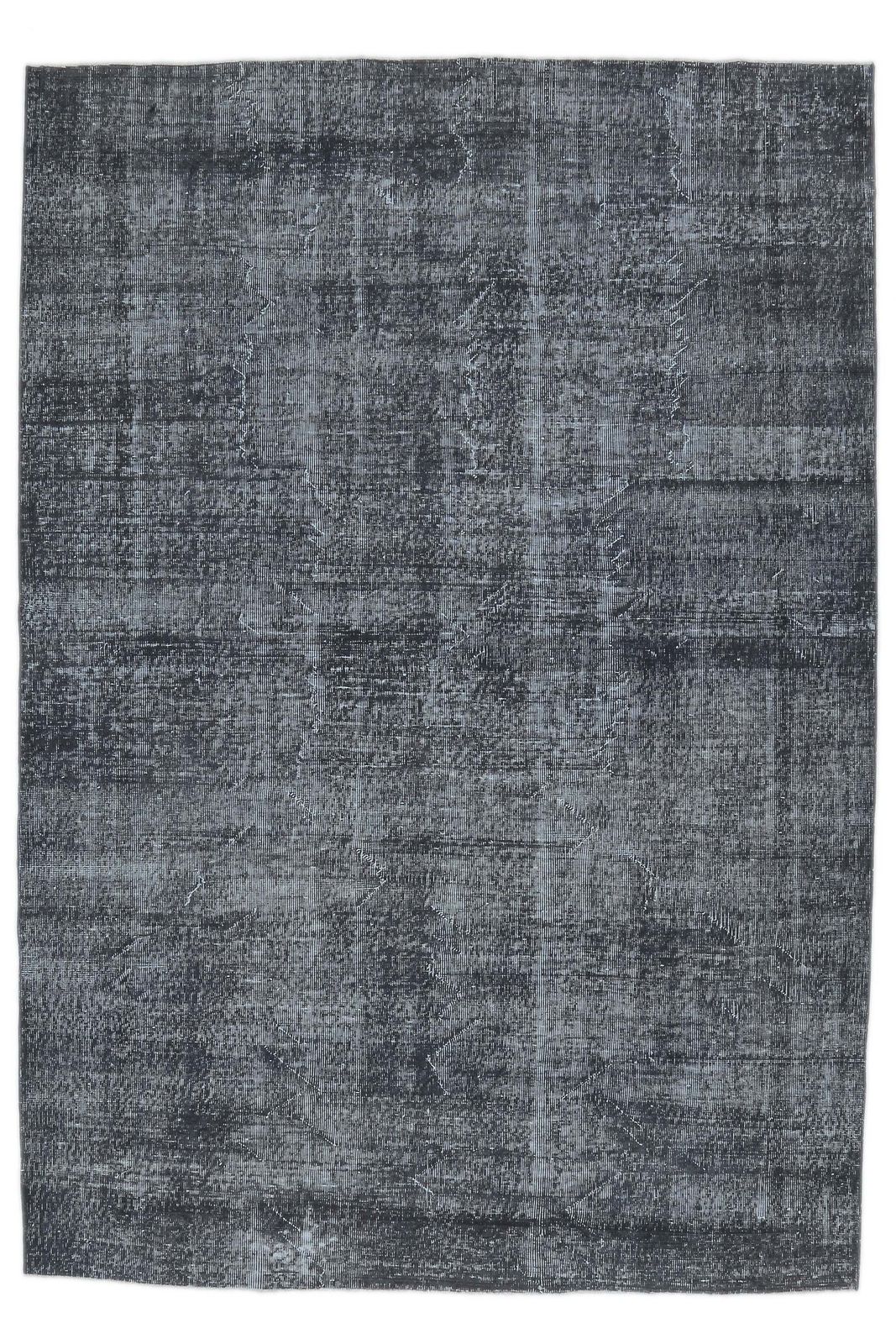 Black Vintage Turkish Oushak Rug, Area Decorative Black Carpet, Handmade Wool Low Pile Rugs, Floor Rugs, One Of A Kind, Anatolian photo furniture