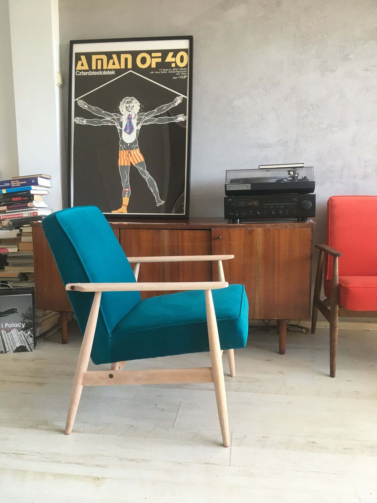 Mid Century Polish Vintage Chair 300 190 From 1960s By H. Lis. Personalization! photo Furniture