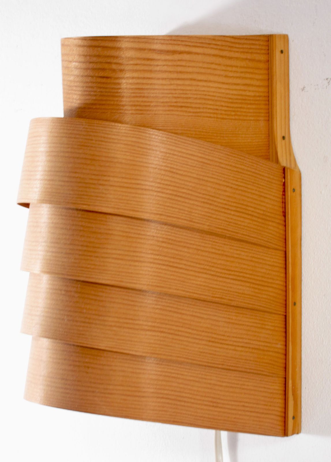 Hans Agne Jakobsson Houten Wandlamp Uit De Jaren Vijftig photo Verlichting