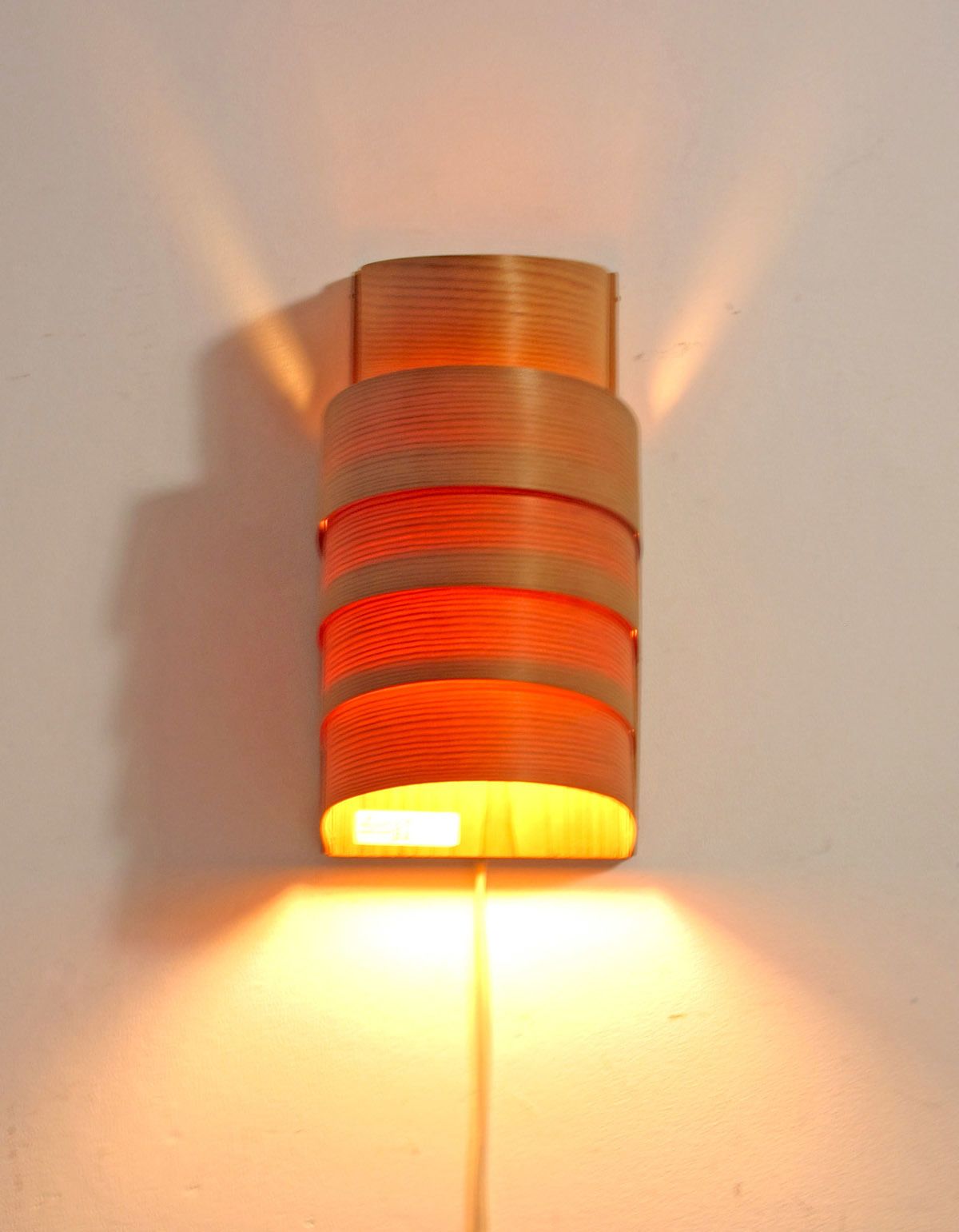 Hans Agne Jakobsson Houten Wandlamp Uit De Jaren Vijftig photo 409.0