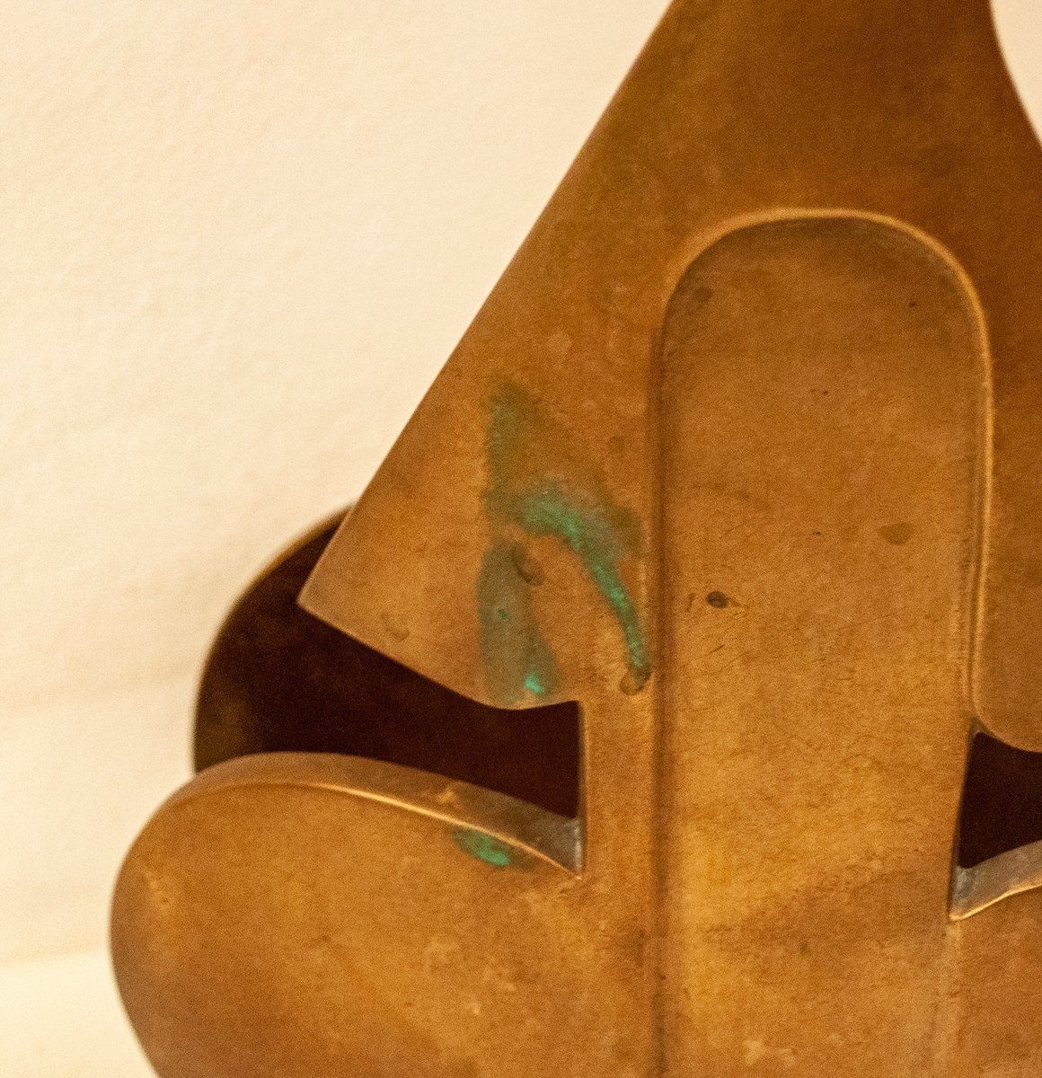 Bronzen Deurgreep Van E.P. Italy, Ca. Jaren 1960 photo Bouwonderdelen