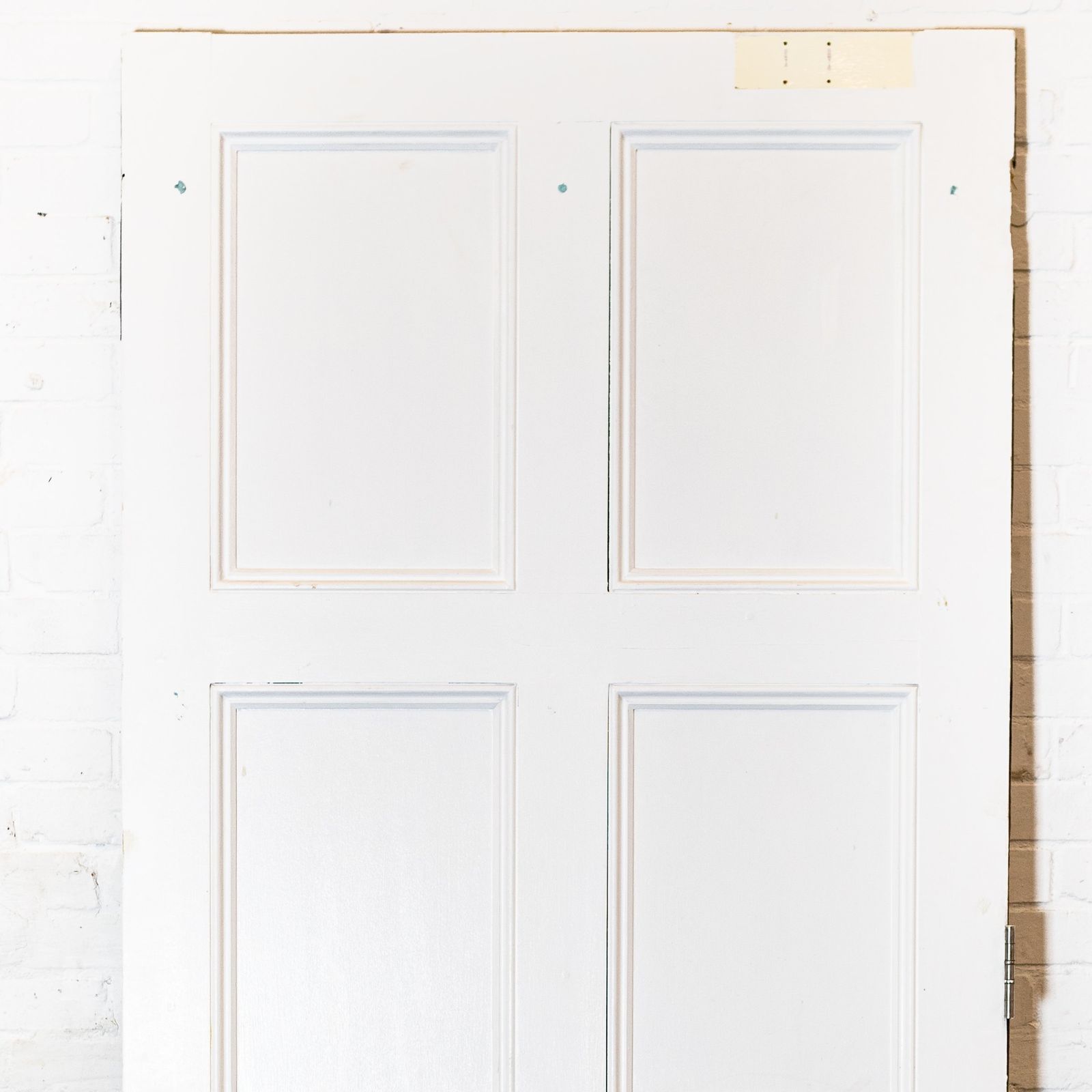 Large Georgian Style Solid Pine Panelled Door   225cm X 103.5cm photo vinterior
