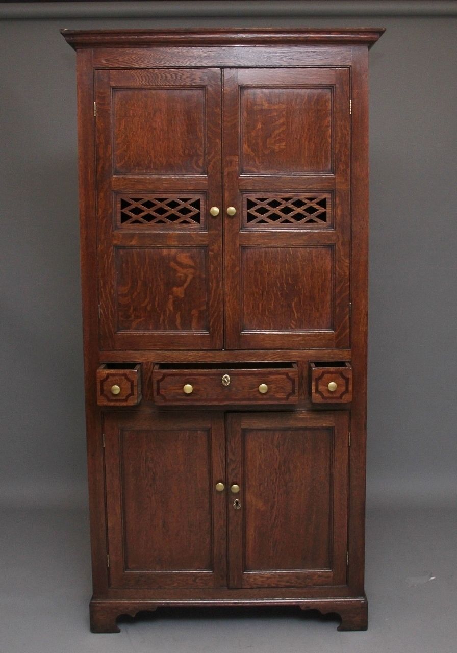 Early 19th Century Oak Food Cupboard photo for sale
