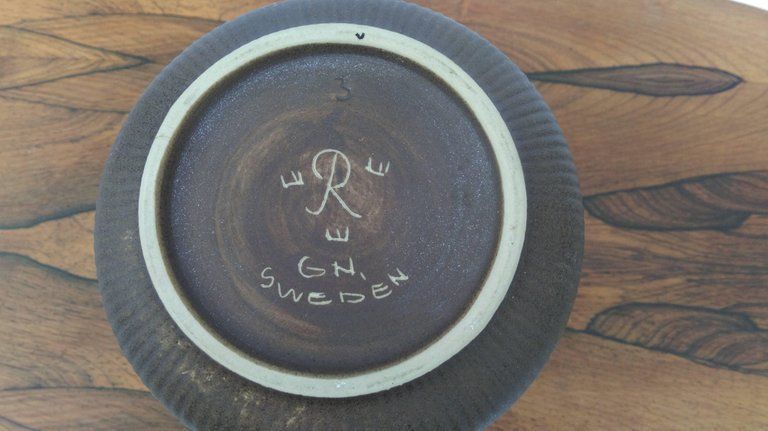 1960s Gunnar Nylund Brown Ceramic Vase By Rörstrand G.N. Sweden photo Home Decor