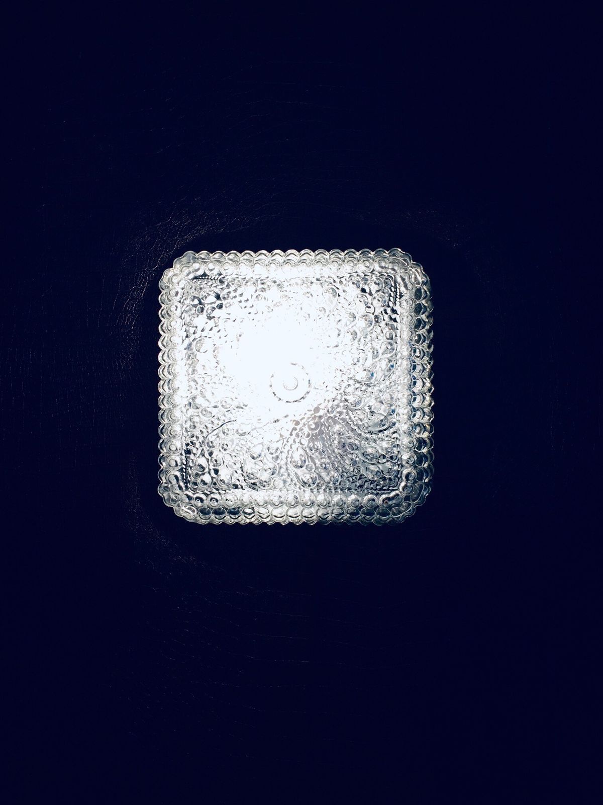 photo for sale Square Glass Sconce Wall Lamp By Massive, 1970s