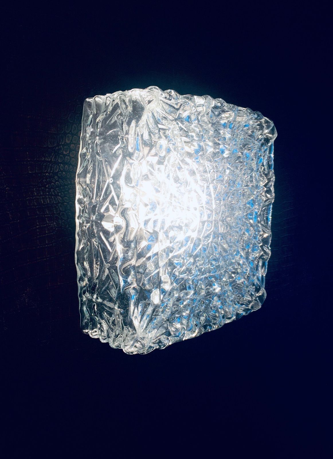 Grote Facetglazen Wandlamp Uit De Jaren 1960 photo buy