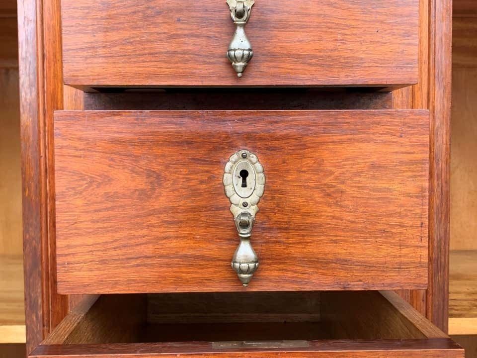 photo vintage Grand buffet Art déco français en acajou et ébène de Macassar, XXe siècle