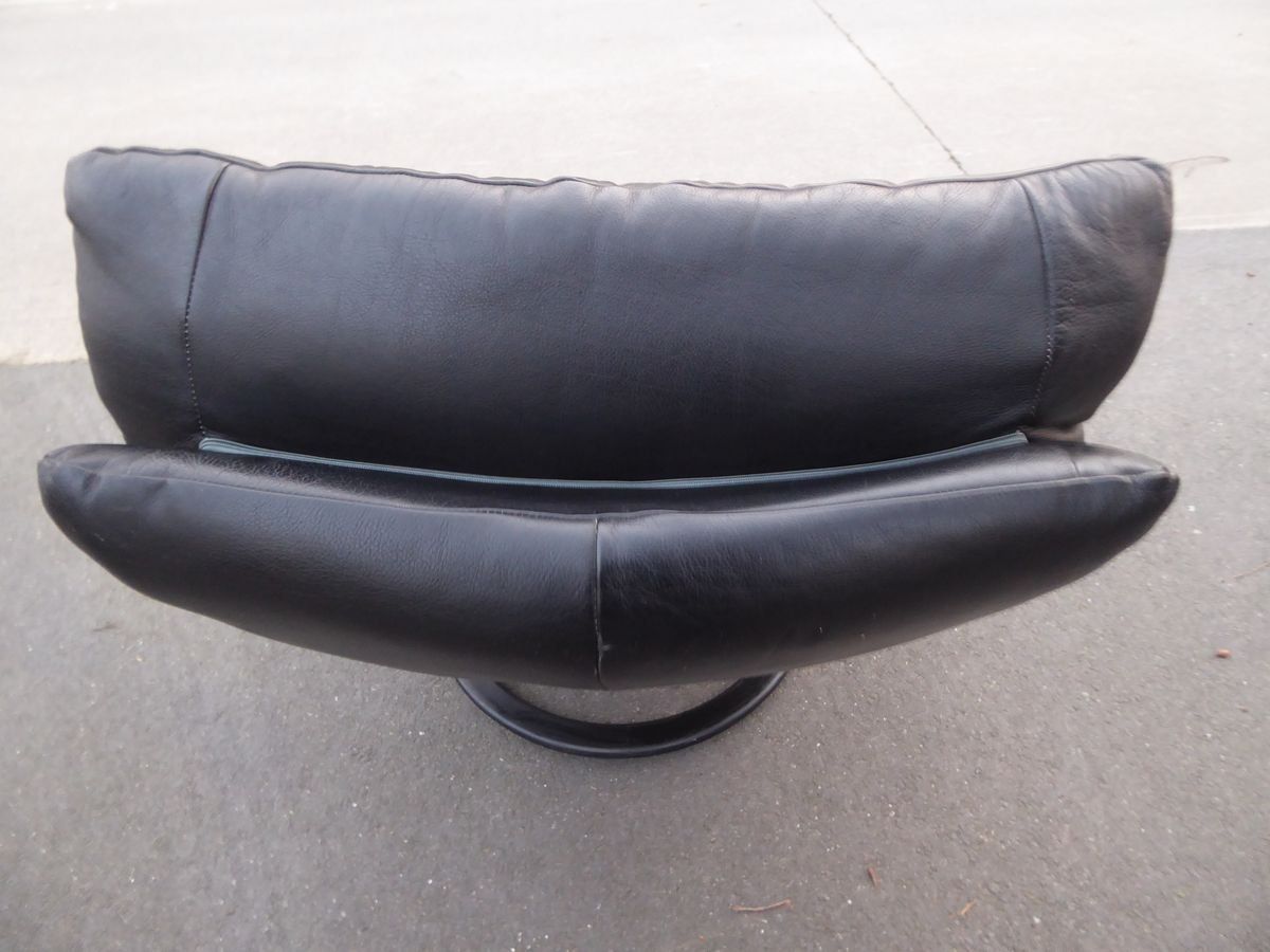 Black Leather Gaga Lounge Chair By Percival Lafer For Percival Lafer, 1998 photo 1325.56