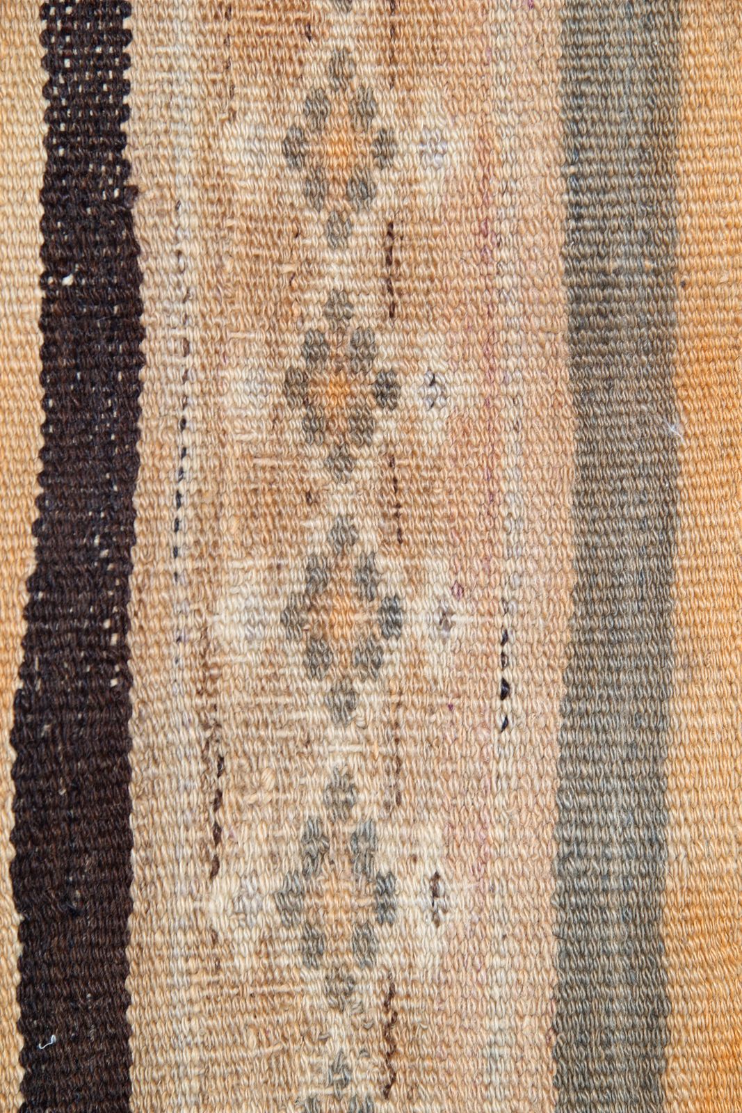 Vintage Kilim Neutral Coloured Flat Woven Wool Rug  Handmade Carpet  98x250cm photo 290.0