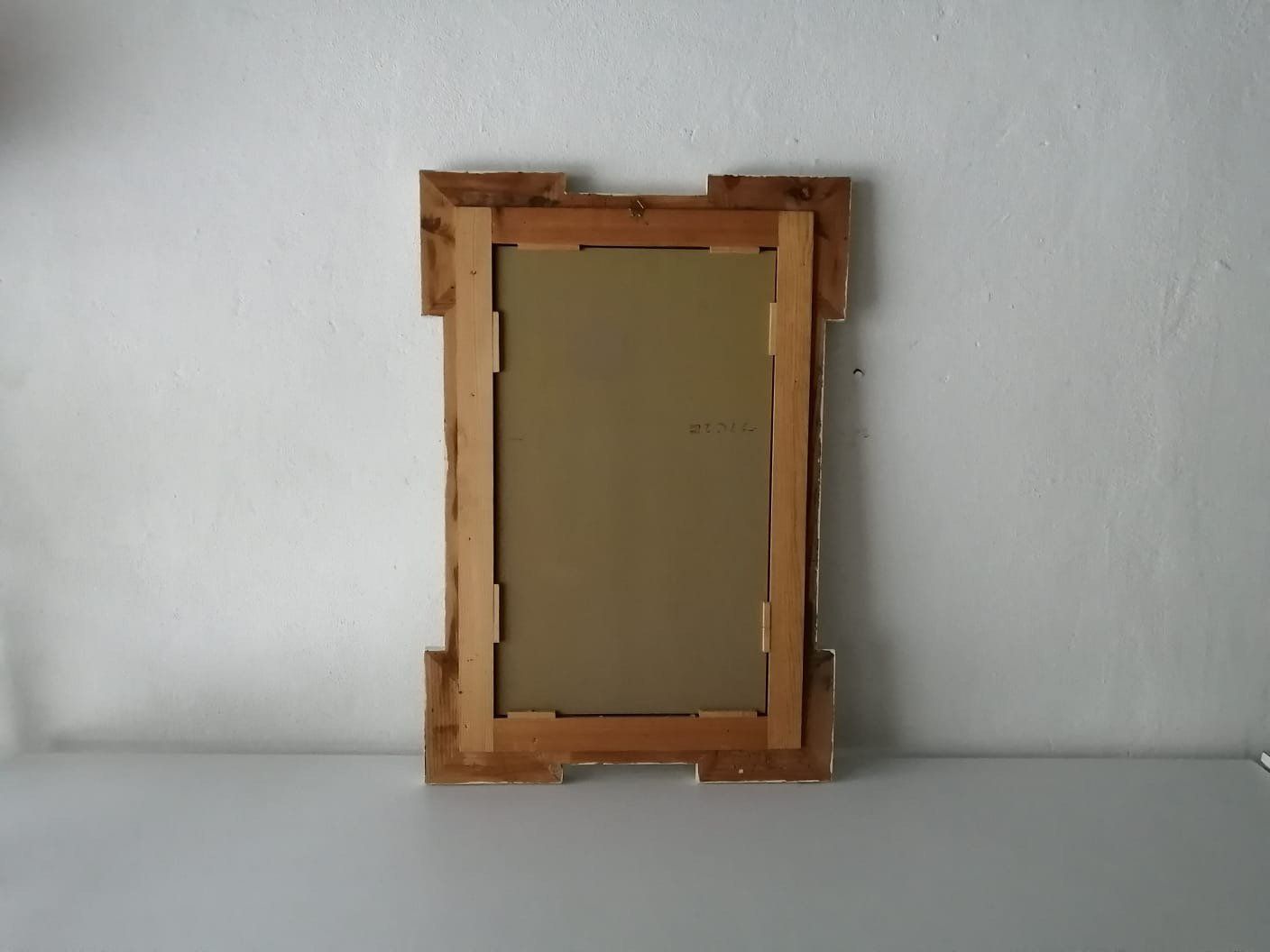 19th Century Wood White And Gilted Coloured X Large Art Nouveau Wall Mirror By Meissen photo furniture