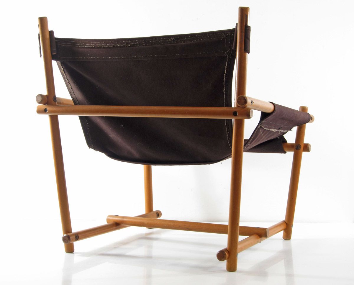 Deens Design Safari Relaxstoel, Ca. Jaren 1970 photo buy