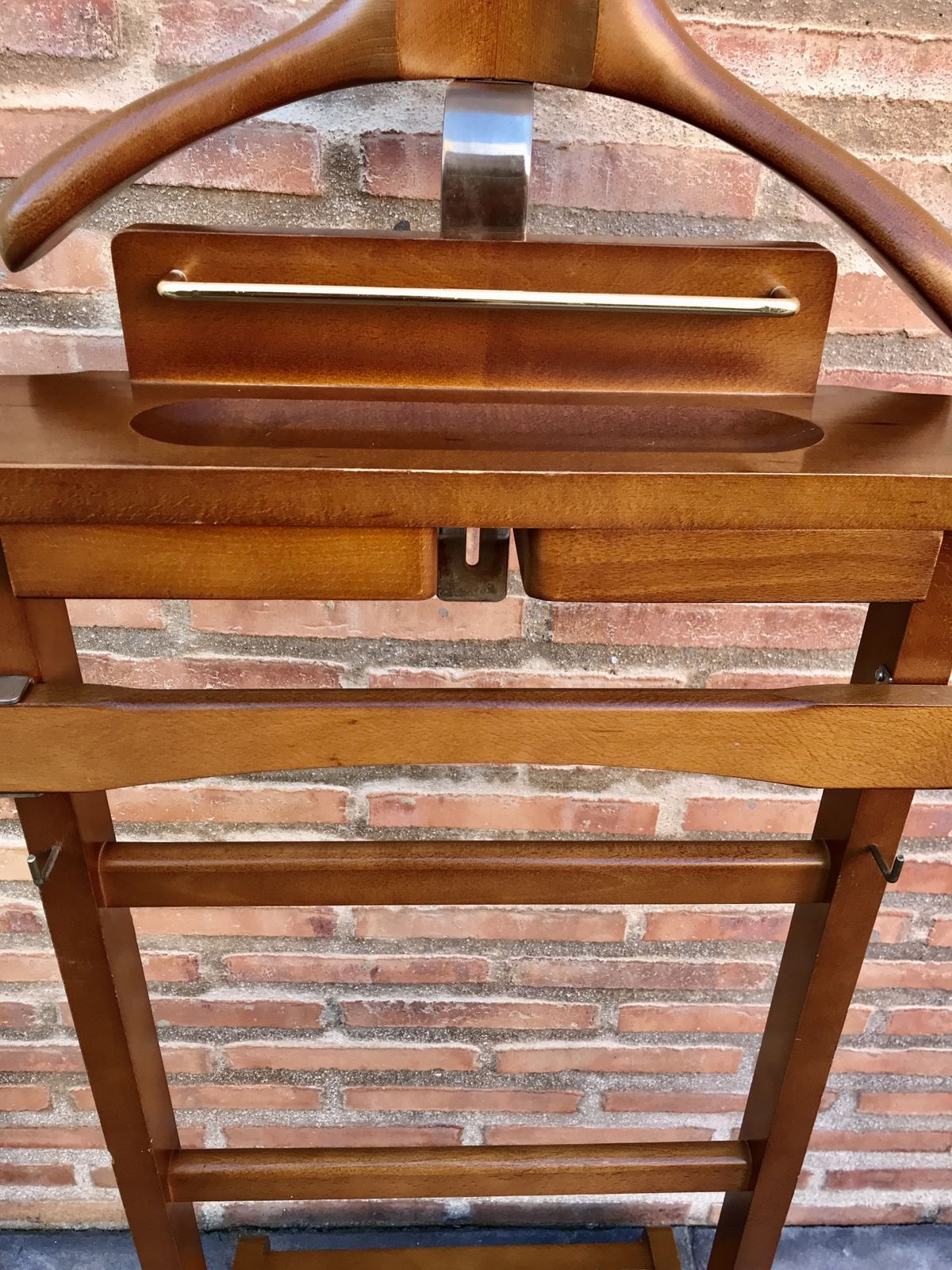 Mid Century Modern Italian Wood Valet Stand Dressboy, 1960s photo furniture